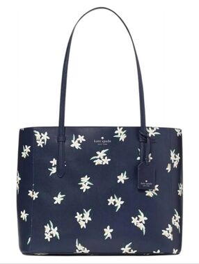 Kate Spade-New York Schuyler Tote Bag (Parisan Navy 💙🤍)